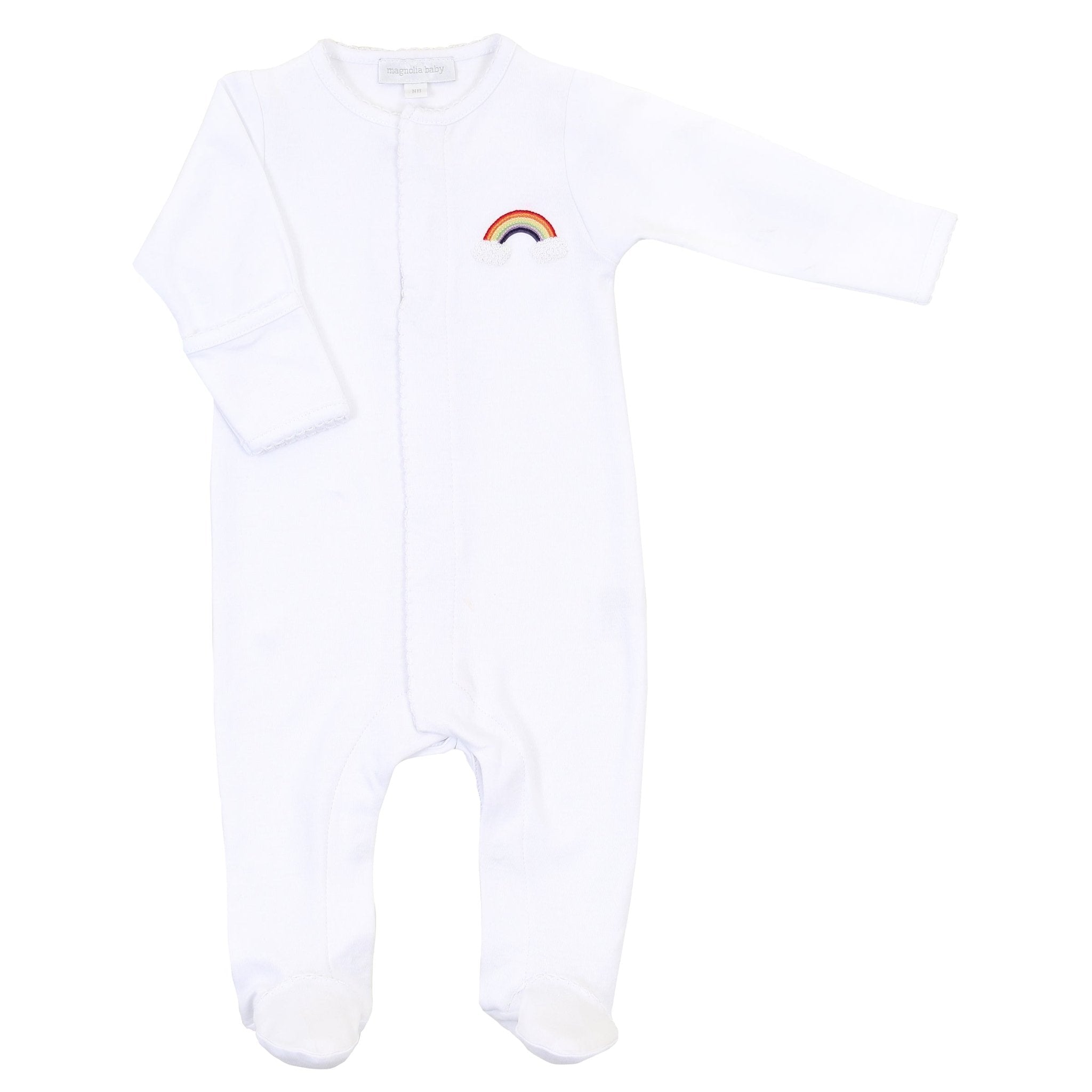 Rainbow Baby Hand - Embroidered Footie Take Me Home Set - Magnolia BabyFootie Gift Set