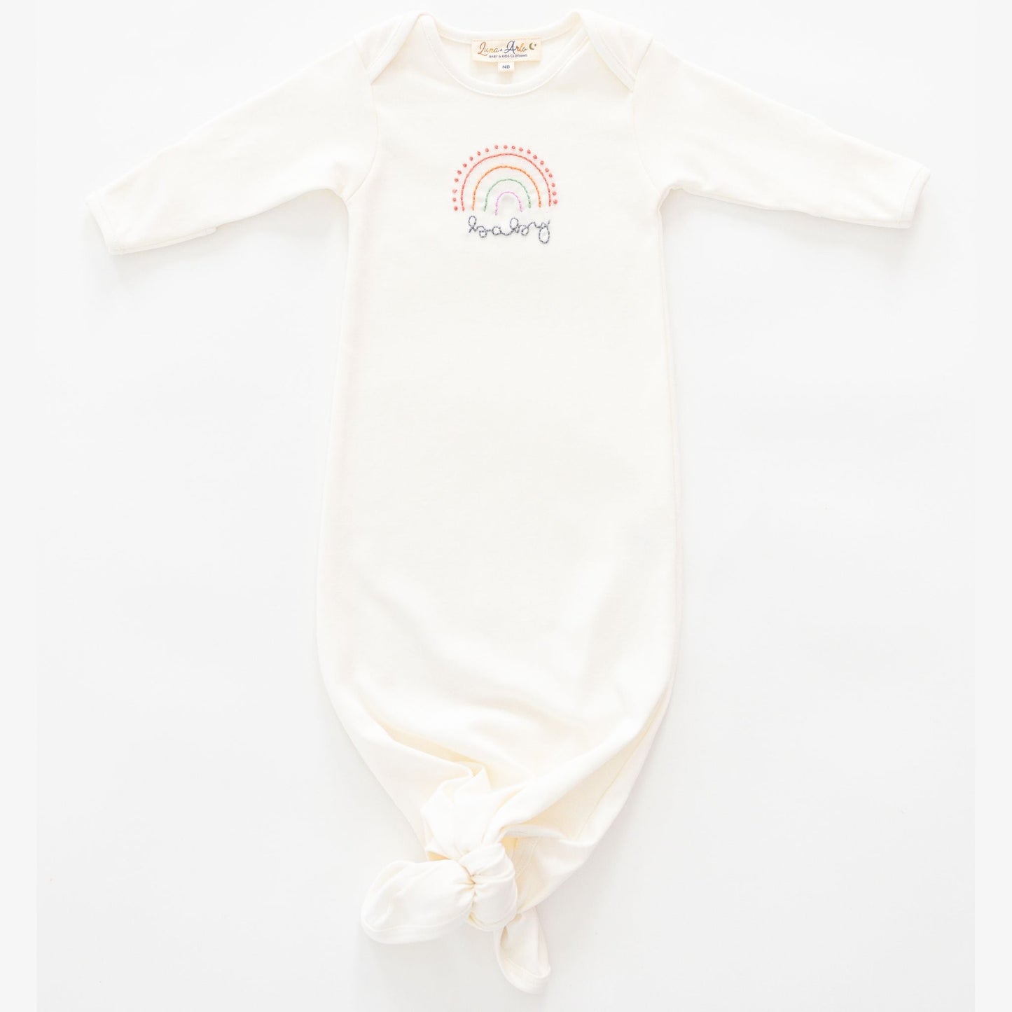 Rainbow Baby Knot Gown - Luna and ArloGown
