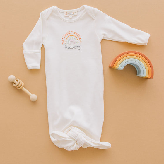 Rainbow Baby Knot Gown - Magnolia BabyGown