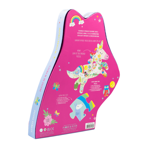 Rainbow Unicorn Jigsaw Puzzle - 40 Pieces - Magnolia BabyPuzzle