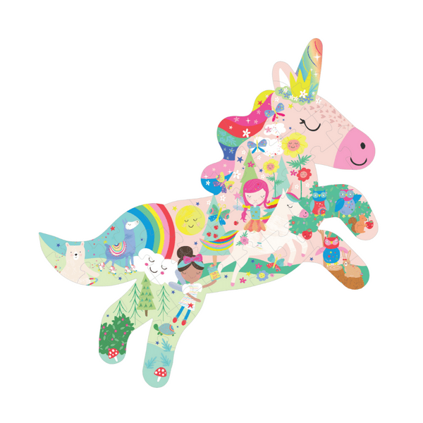 Rainbow Unicorn Jigsaw Puzzle - 40 Pieces - Magnolia BabyPuzzle