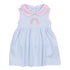 Rainbow Wishes Applique Collared Dress - Magnolia BabyDress