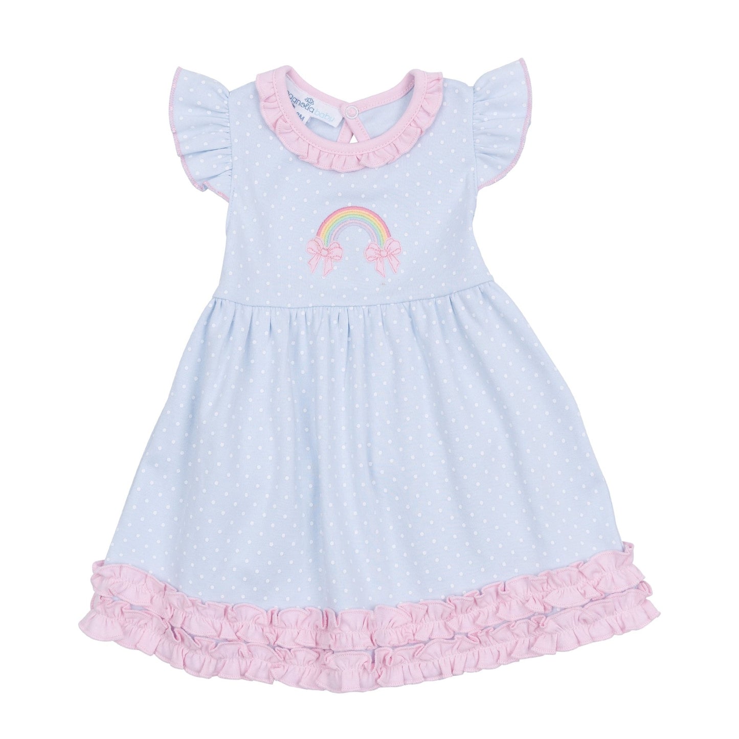 Rainbow Wishes Applique Dress - Magnolia BabyDress