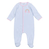 Rainbow Wishes Applique Footie - Magnolia BabyFootie