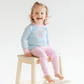 Rainbow Wishes Applique Long Pajamas - Magnolia BabyLong Pajamas