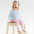 Rainbow Wishes Applique Long Pajamas - Magnolia BabyLong Pajamas