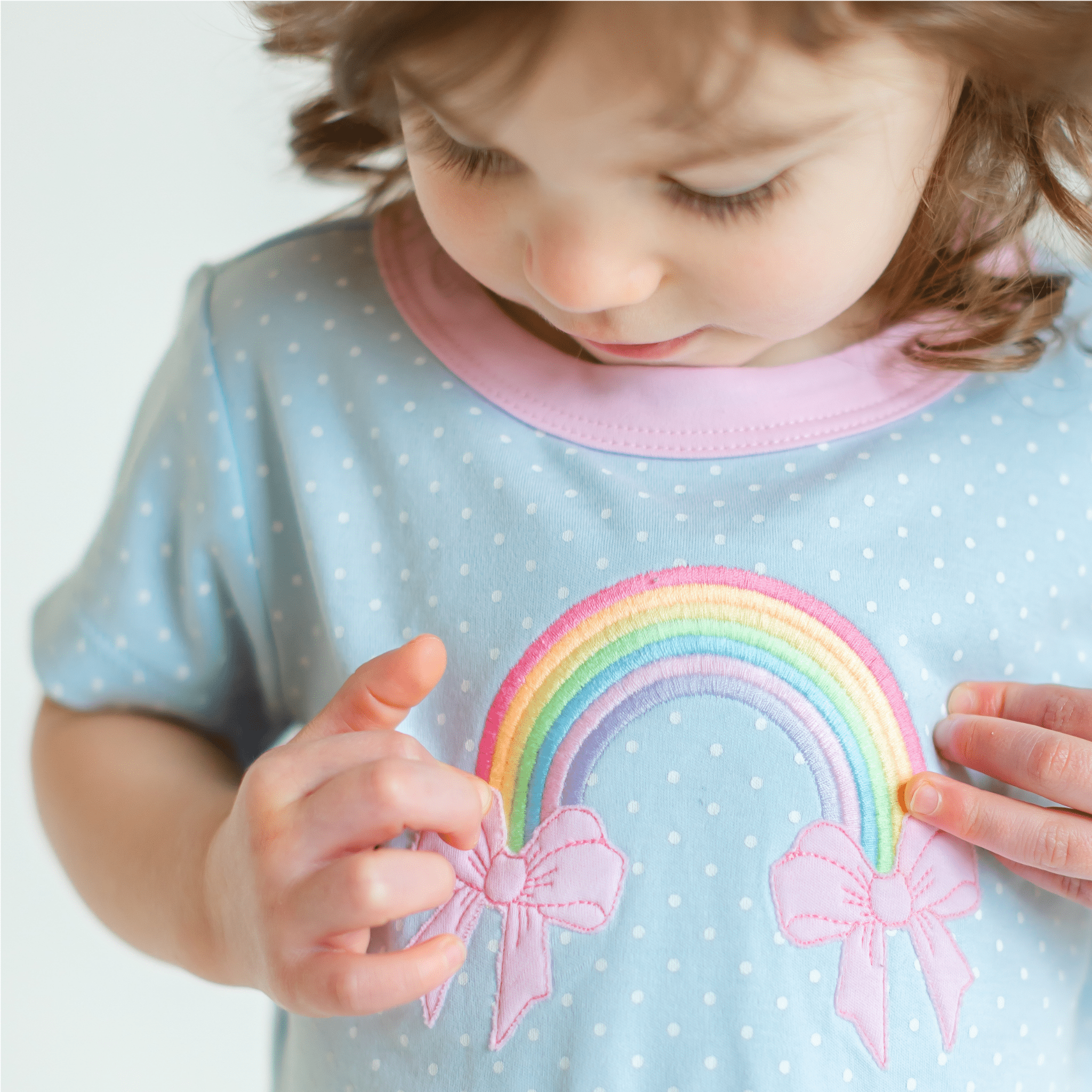 Rainbow Wishes Applique Nightdress - Magnolia BabyNightdress
