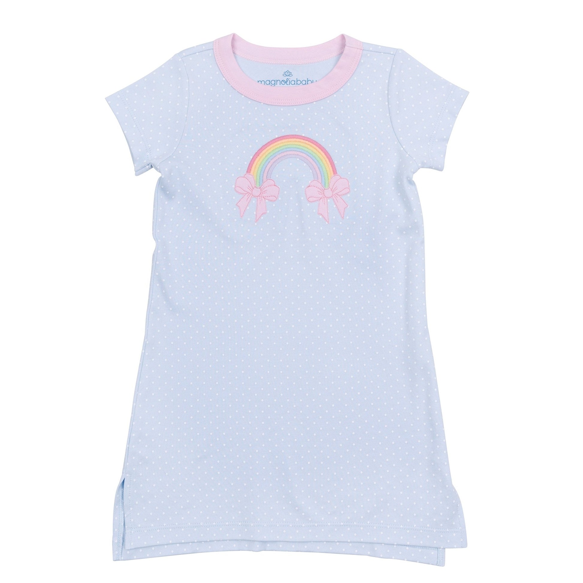 Rainbow Wishes Applique Nightdress - Magnolia BabyNightdress