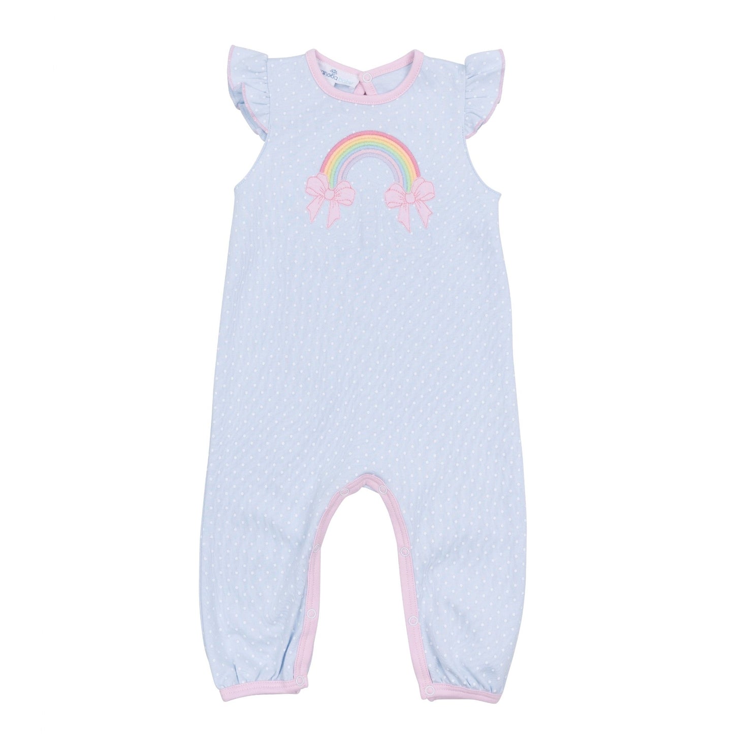 Rainbow Wishes Applique Playsuit - Magnolia BabyPlaysuit