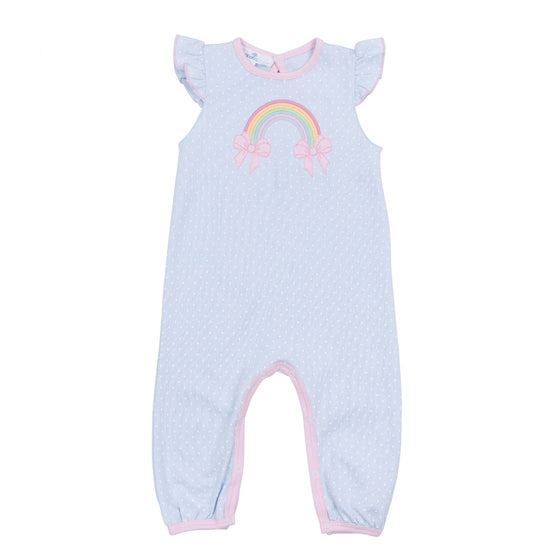 Rainbow Wishes Applique Playsuit - Magnolia BabyPlaysuit