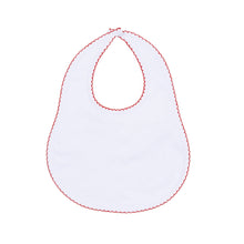  Red and White Essentials Bib - Magnolia BabyBib