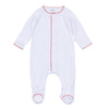 Red and White Essentials Footie - Magnolia BabyFootie