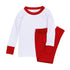 Red and White Essentials Long Pajamas - Magnolia BabyLong Pajamas