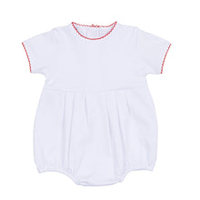  Red and White Essentials Short Sleeve Bubble - Magnolia BabyBubble