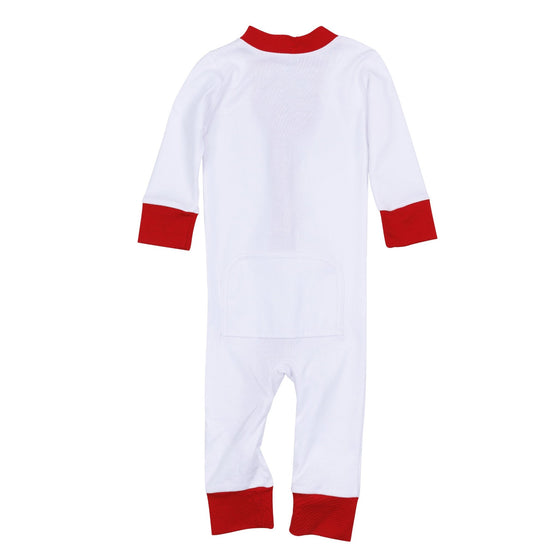 Red and White Essentials Zip Pajamas - Magnolia BabyZipper Pajamas