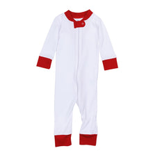  Red and White Essentials Zip Pajamas - Magnolia BabyZipper Pajamas