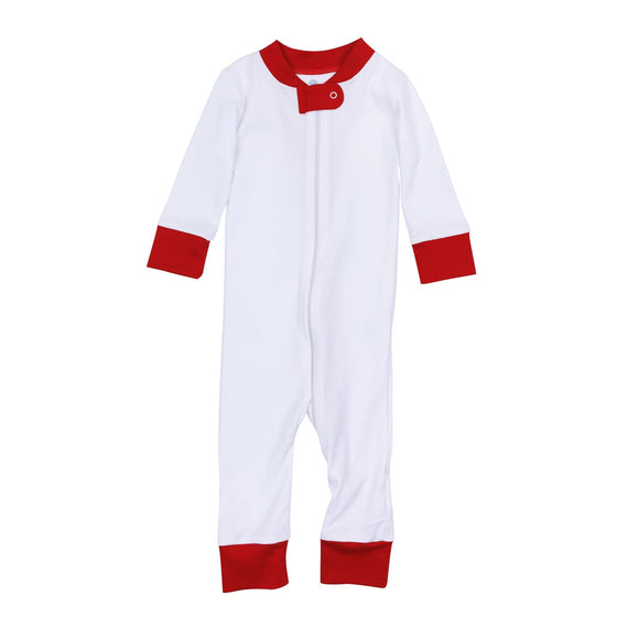 Red and White Essentials Zip Pajamas - Magnolia BabyZipper Pajamas