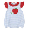 Red Apple Applique Bubble - Magnolia BabyBubble