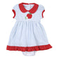 Red Apple Collared Dress - Magnolia BabyDress