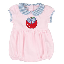  Red Delicious Applique Collared Bubble - Magnolia BabyBubble