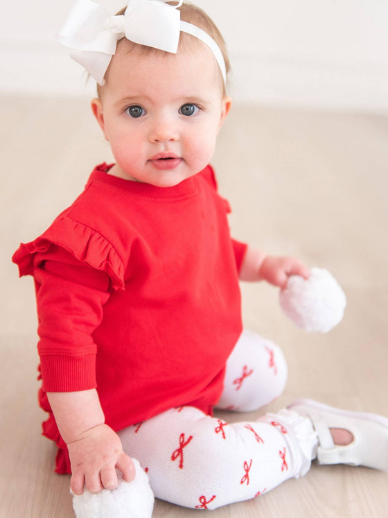 Red Sweatshirt Bubble - Magnolia BabyBubble