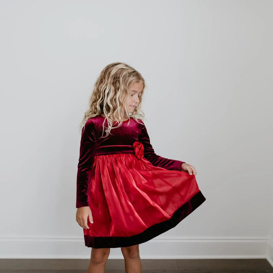Red Velvet Dress - Magnolia BabyDress