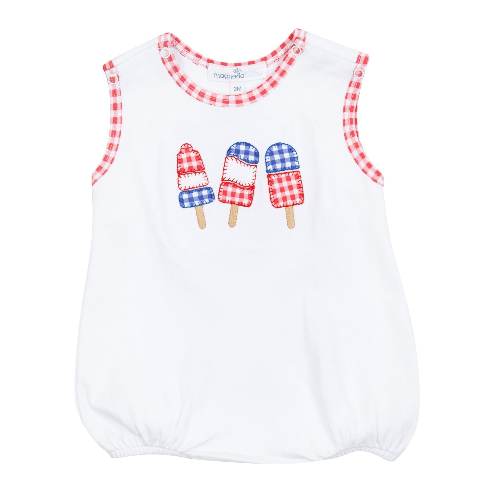 Red, White and Yum! Applique Boy Bubble - Magnolia BabyBubble