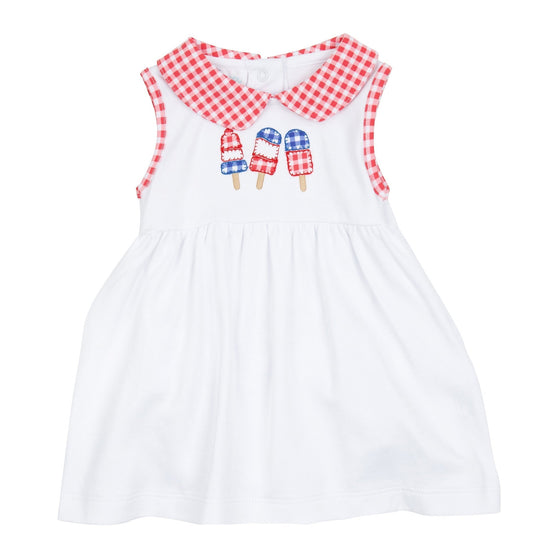 Red, White and Yum! Applique Collared Dress - Magnolia BabyDress