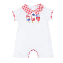  Red, White and Yum! Applique Collared Short Playsuit - Magnolia BabyShort Playsuit