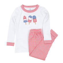  Red, White and Yum! Applique Long Pajamas - Magnolia BabyLong Pajamas