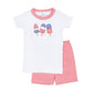 Red, White and Yum! Applique Short Pajamas - Magnolia BabyShort Pajamas