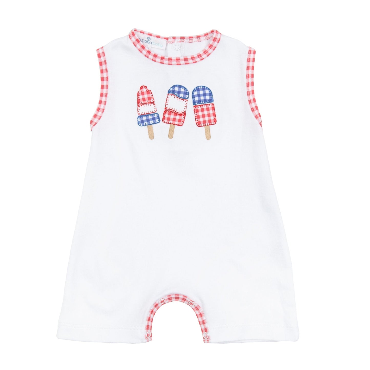 Red, White and Yum! Applique Short Playsuit - Magnolia BabyShort Playsuit