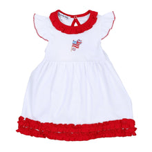  Red, White & Blue! Embroidered Flutters Dress Set - Magnolia BabyDress