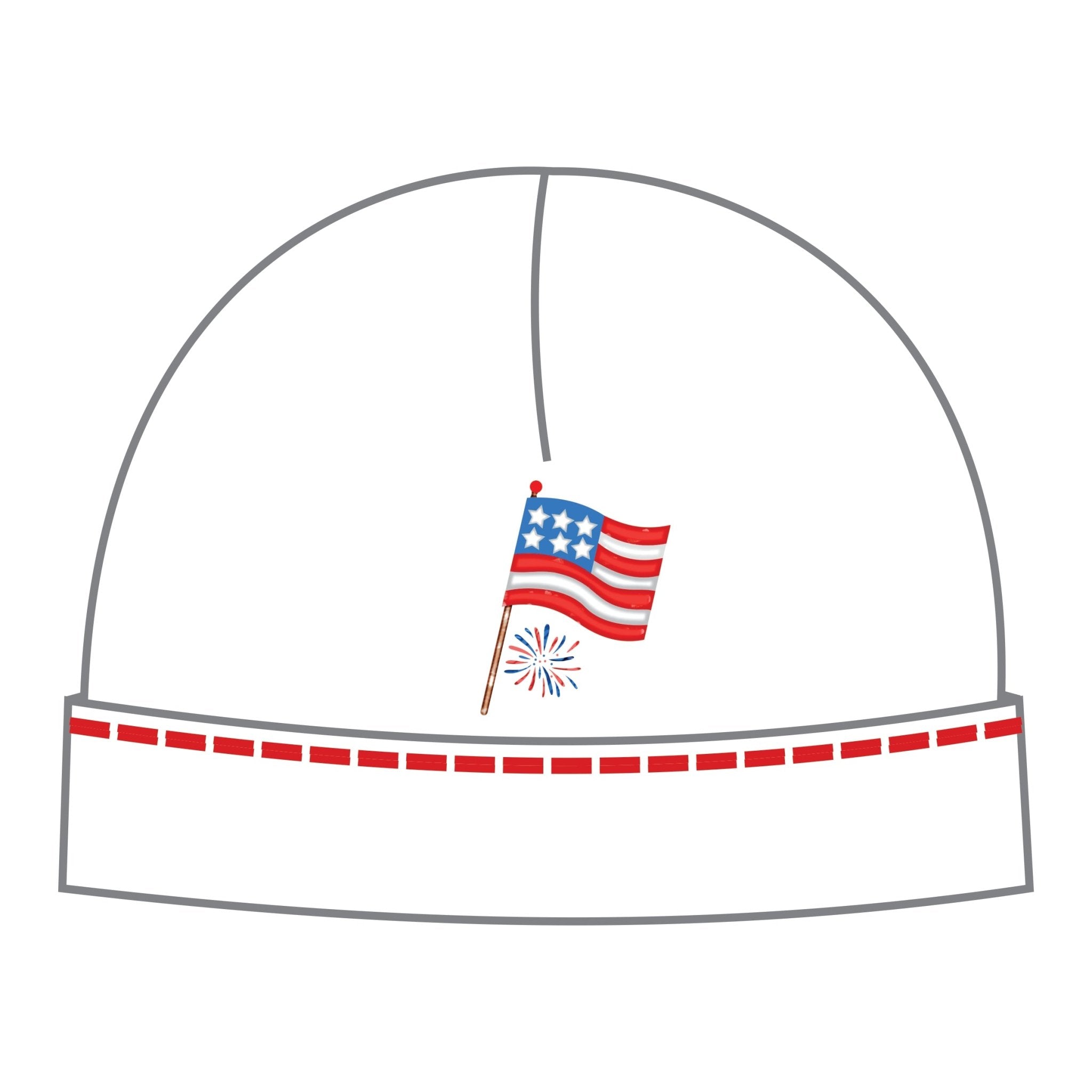 Red, White & Blue! Embroidered Hat - Magnolia BabyHat