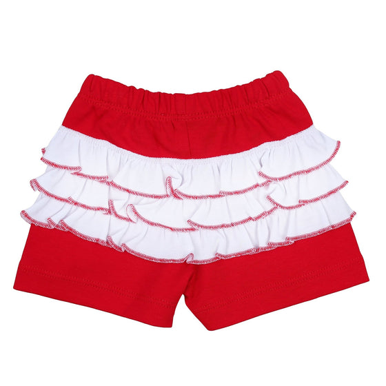 Red, White & Blue! Embroidered Ruffle Flutters Short Set - Magnolia BabyShort Set