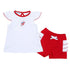 Red, White & Blue! Embroidered Ruffle Flutters Toddler Short Set - Magnolia BabyShort Set