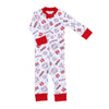 Red, White & Blue! Red Zip Pajamas - Magnolia BabyZipper Pajamas