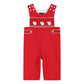 Red & White Santa Smocked Overalls - Magnolia BabyOveralls