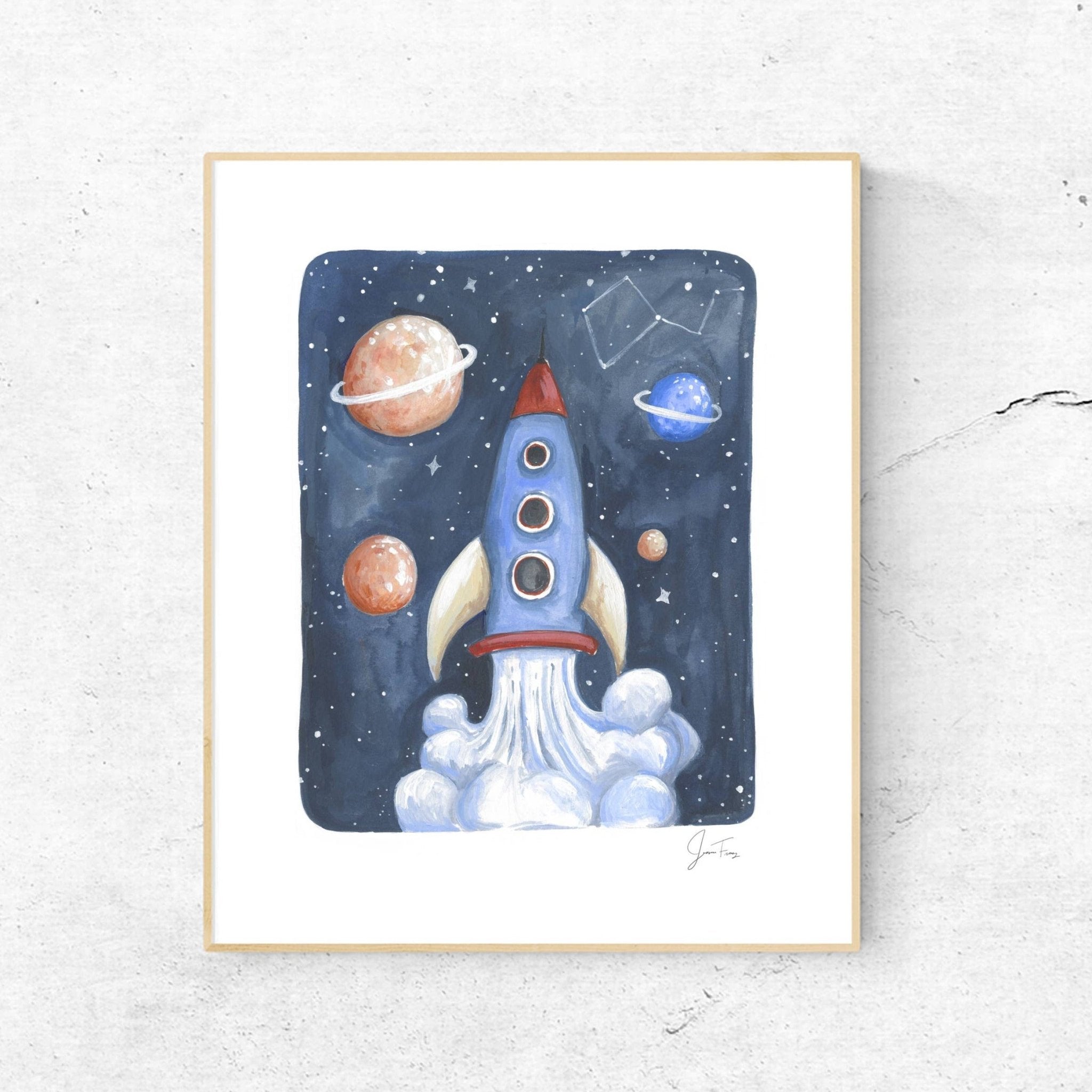 Rocket Print - Magnolia BabyWall Art
