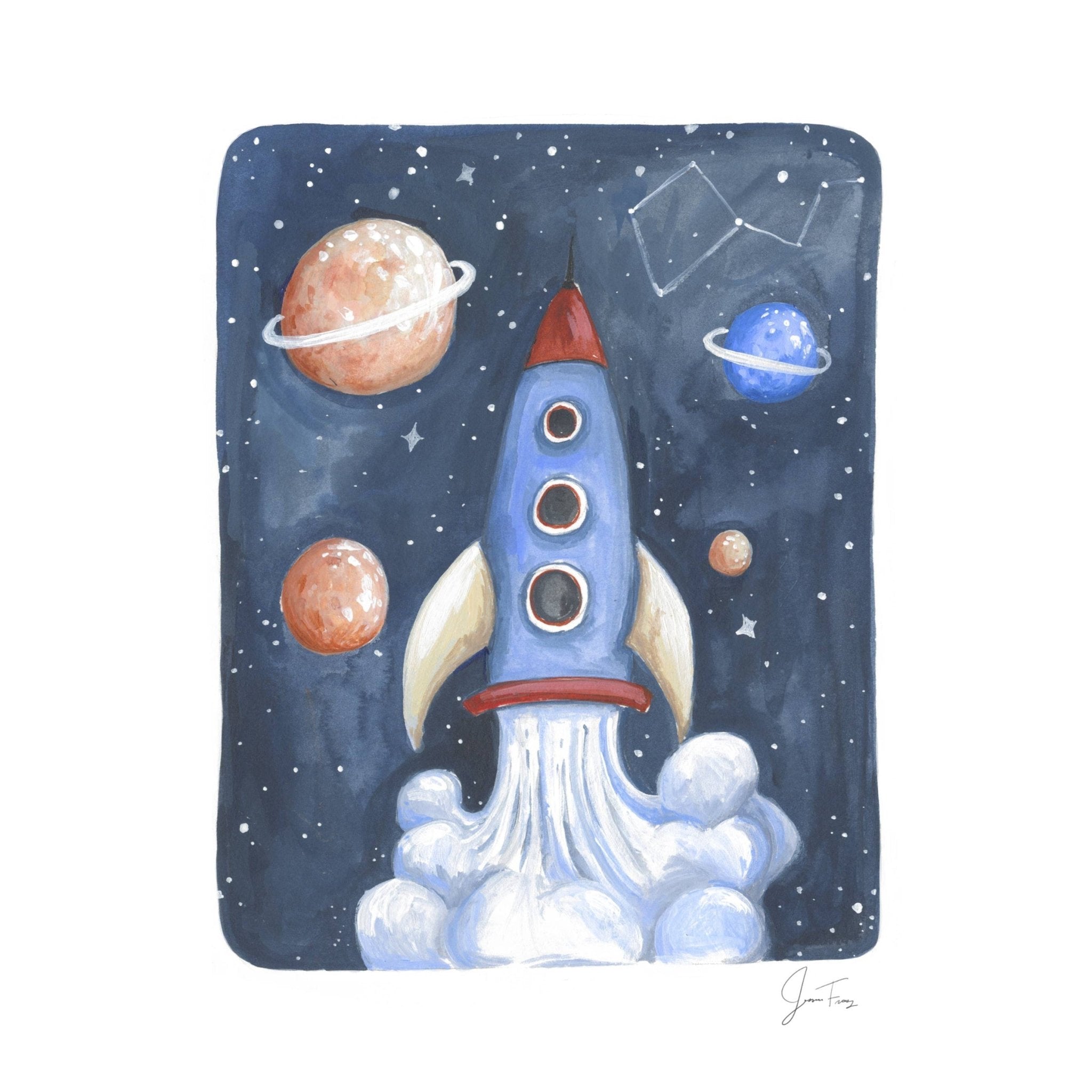 Rocket Print - Magnolia BabyWall Art