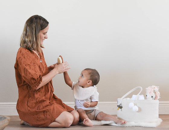 Rope Diaper Caddy - Beige - Magnolia BabyDiaper Caddy