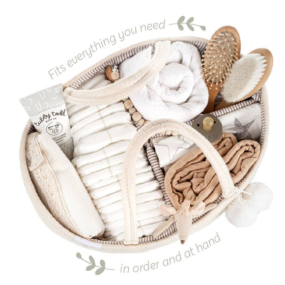 Rope Diaper Caddy - Beige - Magnolia BabyDiaper Caddy
