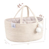Rope Diaper Caddy - Beige - Magnolia BabyDiaper Caddy