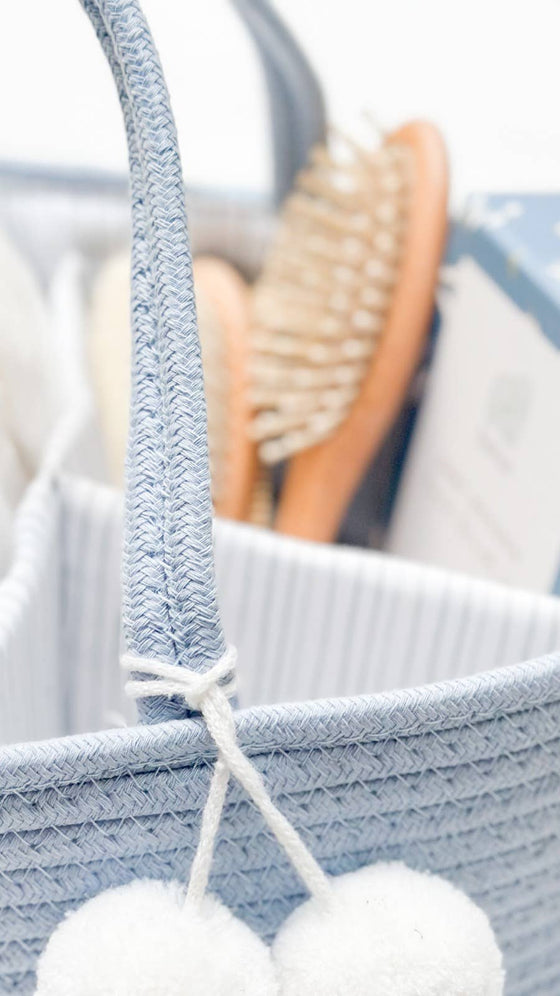 Rope Diaper Caddy - Misty Blue - Magnolia BabyDiaper Bag