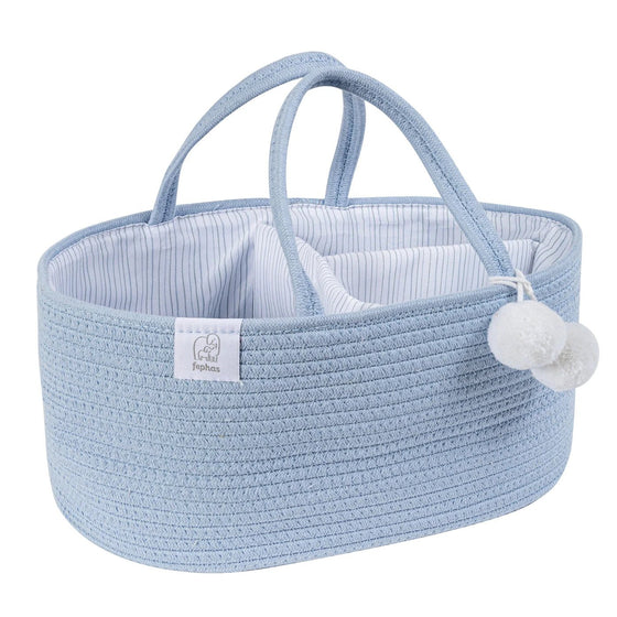 Rope Diaper Caddy - Misty Blue - Magnolia BabyDiaper Bag
