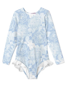  Rose Long Sleeve Swimsuit - Magnolia BabySwimwear
