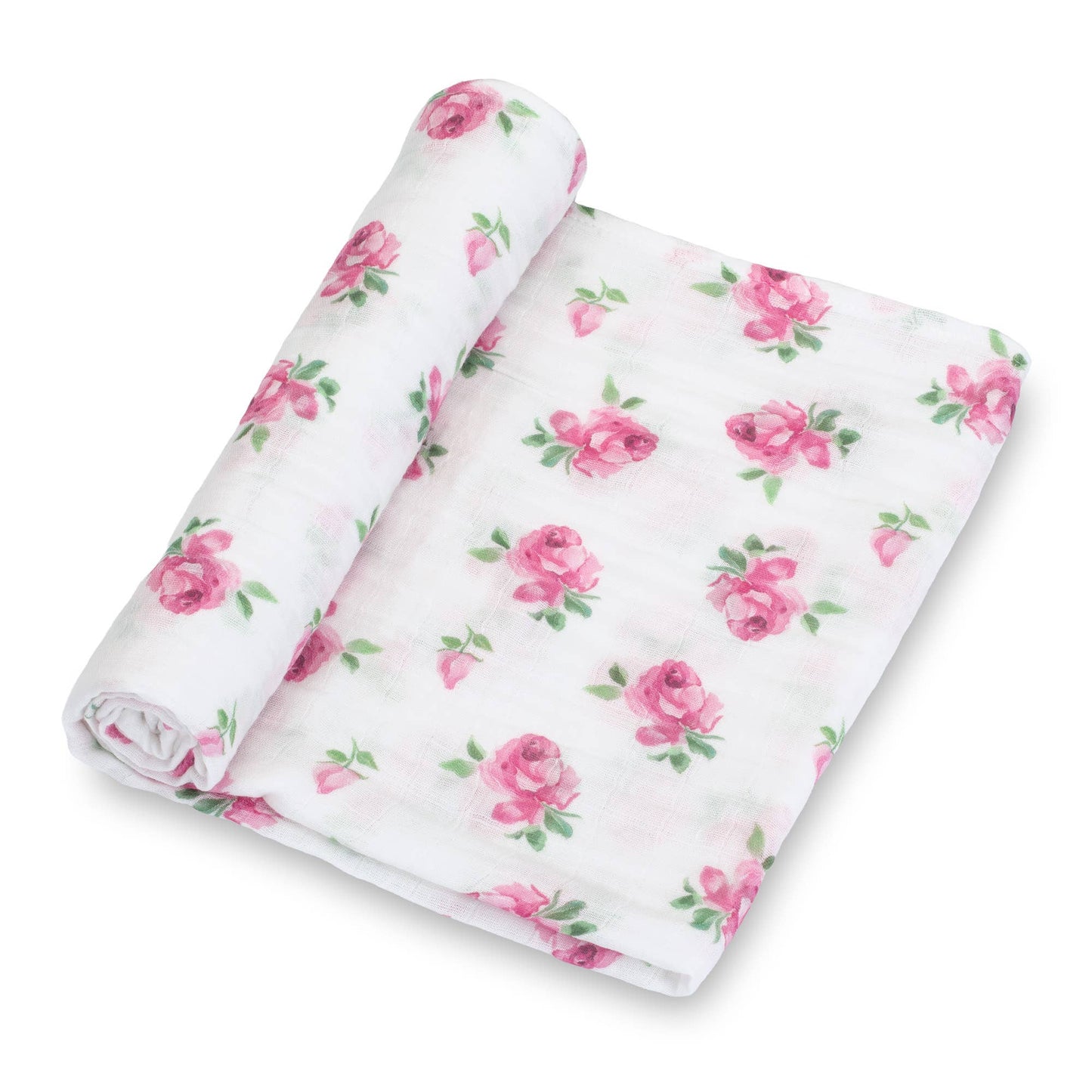 Rosebuds & Blooms Muslin Swaddle Blanket - Magnolia BabySwaddle Blanket