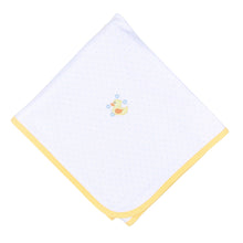  Rubber Ducky Yellow Embroidered Receiving Blanket - Magnolia BabyReceiving Blanket