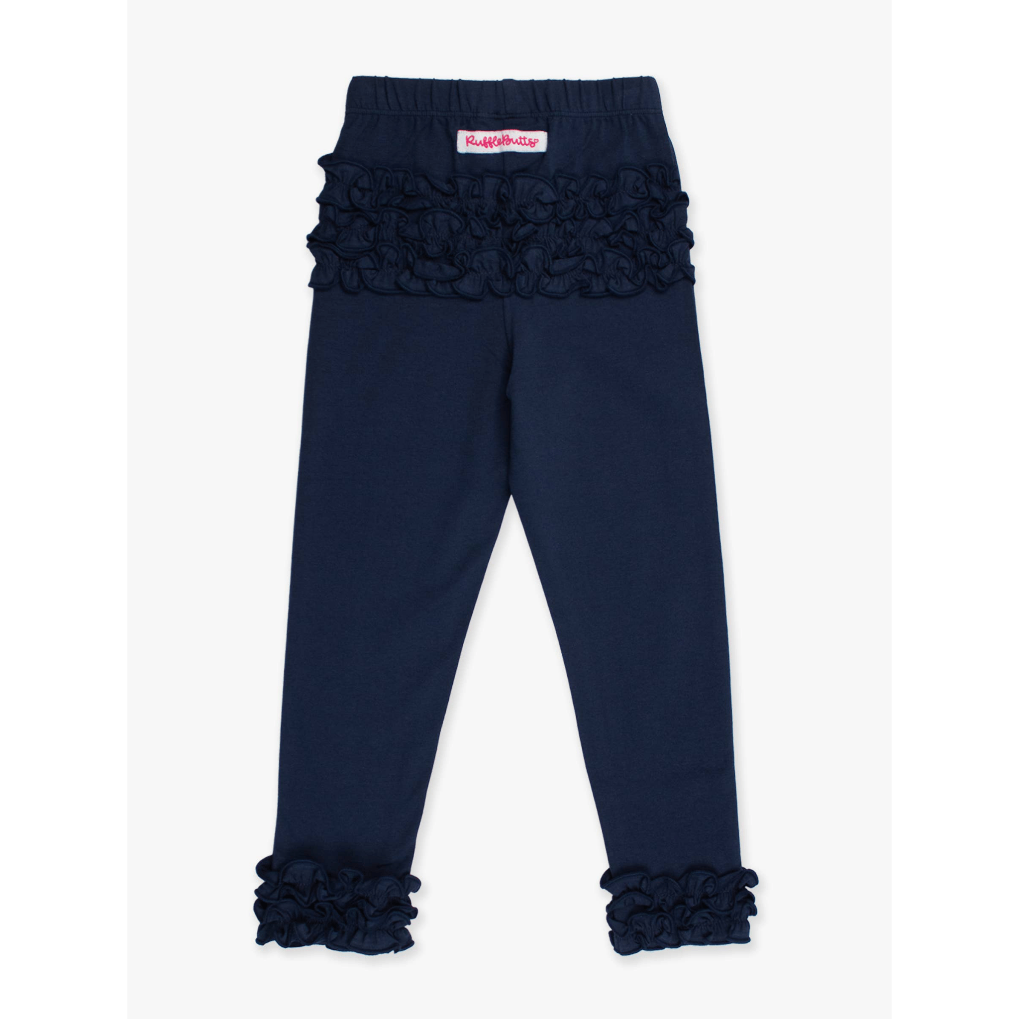 Ruffle Leggings - Dark Navy - Magnolia BabyLeggings