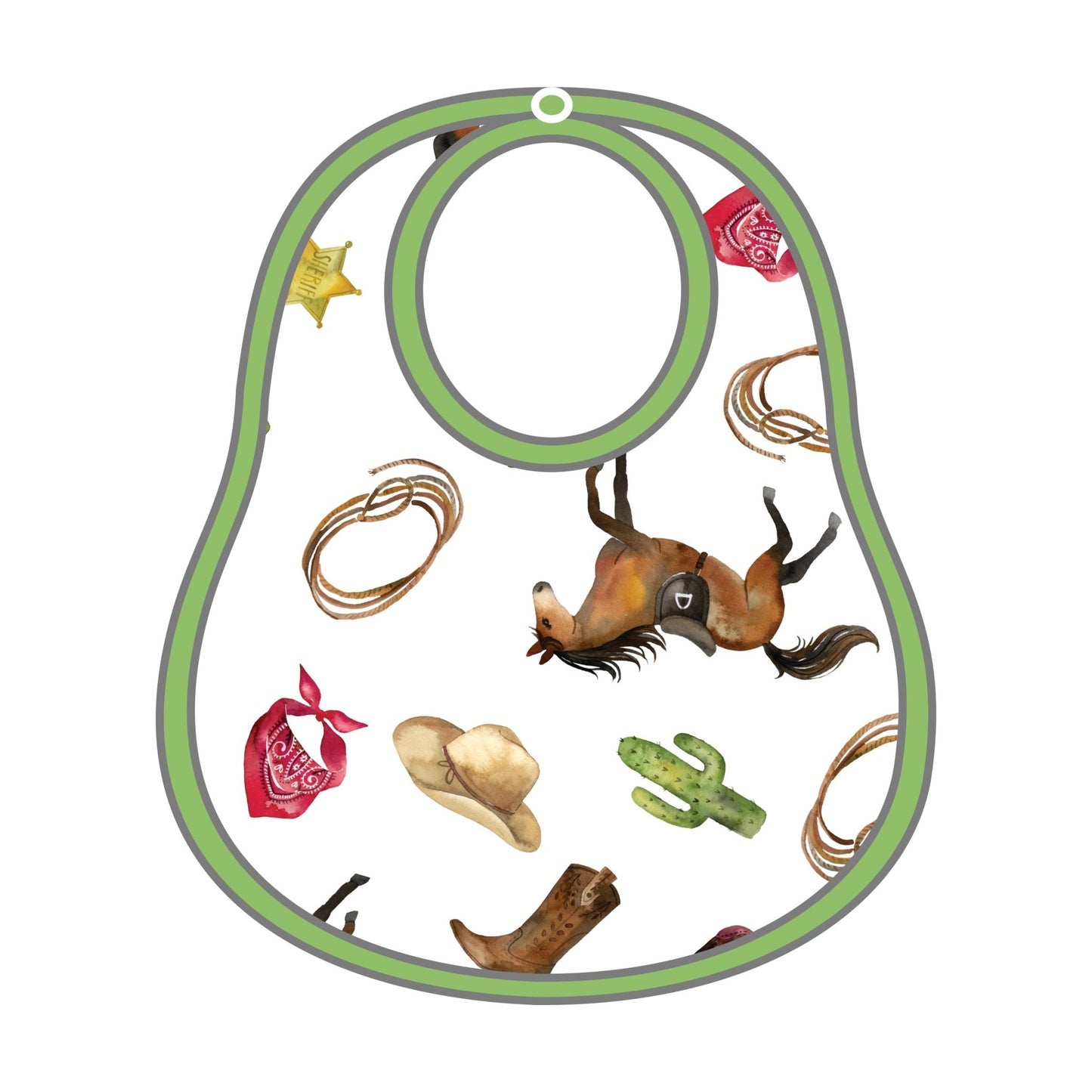 Saddle Up! Print Bib - Magnolia BabyBib